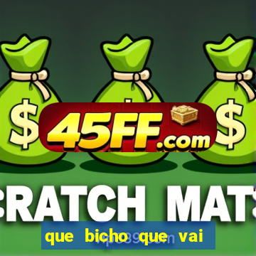 que bicho que vai dar hoje